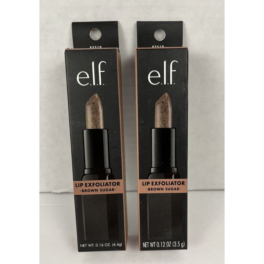 e.l.f. Lip Exfoliator Brown Sugar 82510 Scrub Cruelty Free Vegan 0.16 Oz LotOf 2
